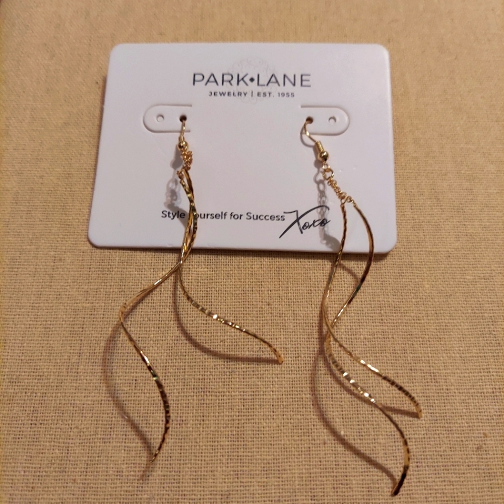 Gold Long Park Lane Earrings